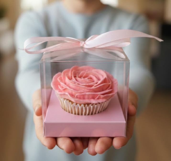 The Sweetheart Single-handcrafted Floral Cupcake